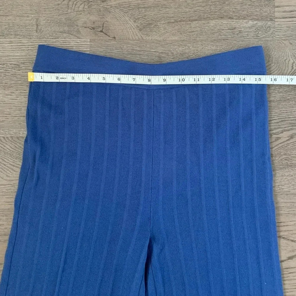 House of Harlow 1960 Ribbed Knit Two Piece Pant Set - Size M - Blue - NWT - Picture 9 of 12